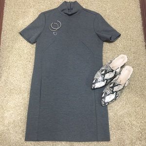 Donna Morgan Mini Turtleneck Shift Dress 0